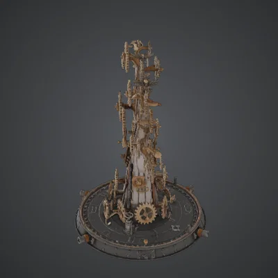 Clockwork Gear Tree – Cây Cơ Khí Phong Cách Steampunk