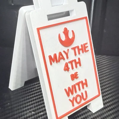 Bảng hiệu để bàn Star Wars Rebel Edition in 3D độc đáo