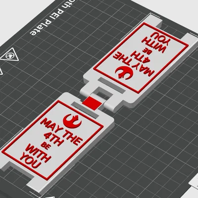 Bảng hiệu để bàn Star Wars Rebel Edition in 3D độc đáo