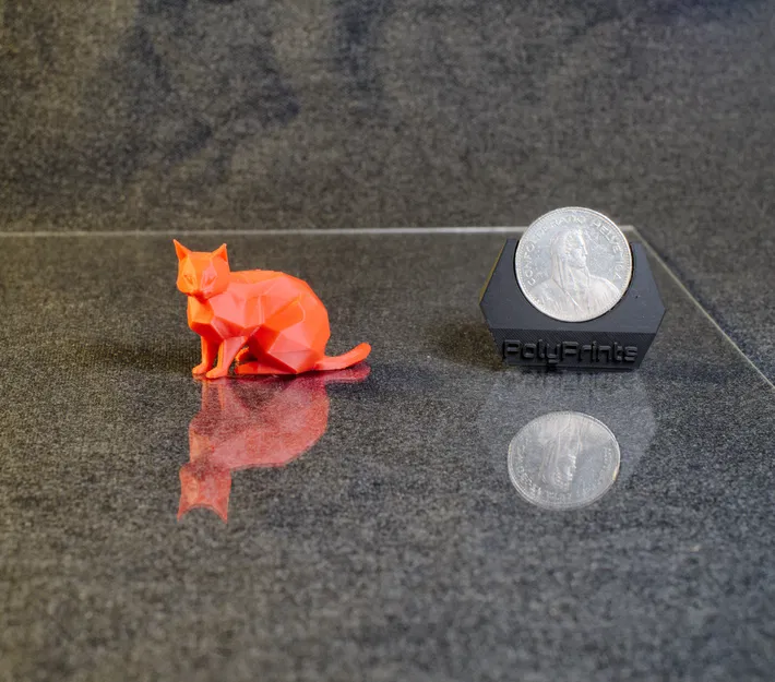 Mô hình chú mèo Low Poly (Sitting Cat) in 3D trang trí độc đáo - Image 2