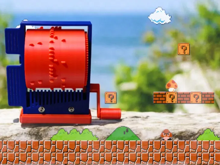 Tự tay in 3D hộp nhạc cơ học chủ đề Mario Bros cực chất - Image 1