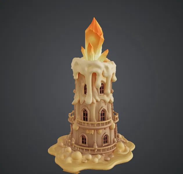 Crystal Candle Tower – Tòa Tháp Nến Pha Lê Huyền Bí - Image 2