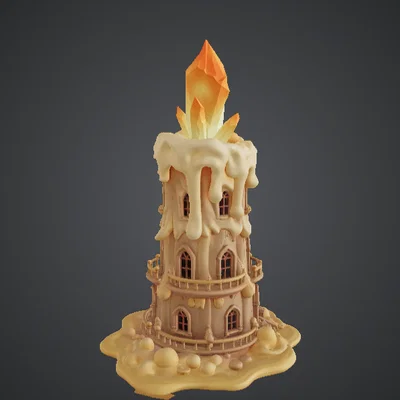 Crystal Candle Tower – Tòa Tháp Nến Pha Lê Huyền Bí