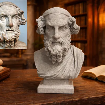 Mô hình in 3D Tượng bán thân Homer – Homère – Ὅμηρος – Hómēros