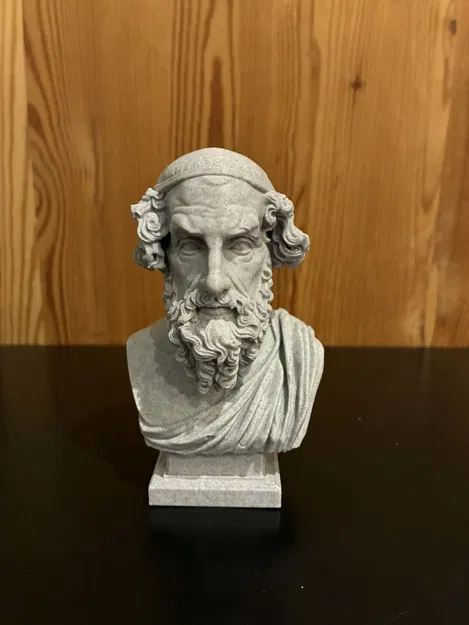 Mô hình in 3D Tượng bán thân Homer – Homère – Ὅμηρος – Hómēros - Image 2