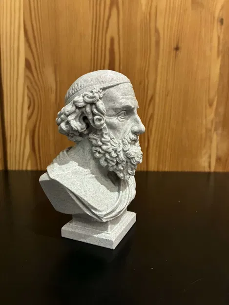 Mô hình in 3D Tượng bán thân Homer – Homère – Ὅμηρος – Hómēros - Image 3