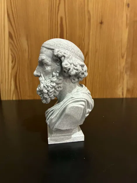 Mô hình in 3D Tượng bán thân Homer – Homère – Ὅμηρος – Hómēros - Image 5
