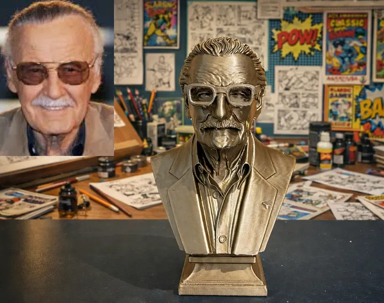 Tượng bán thân Stan Lee (Stanley Martin Lieber) - Image 1