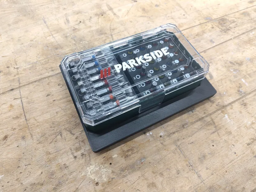 Khay Gridfinity 3x4 nông đựng bộ mũi khoan Parkside 37 chi tiết - Image 1