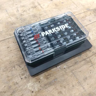 Khay Gridfinity 3x4 nông đựng bộ mũi khoan Parkside 37 chi tiết