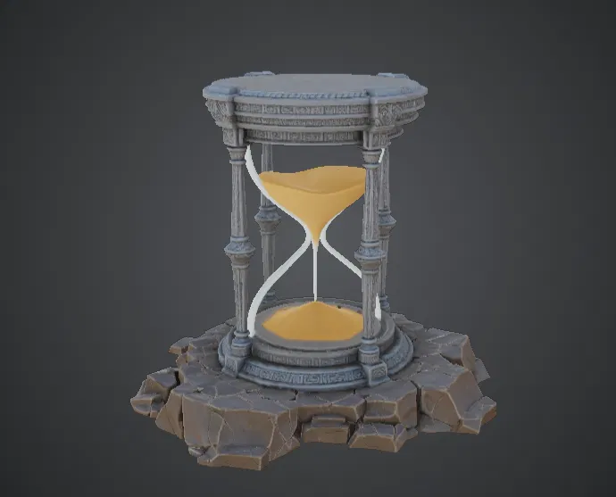 Đồng hồ cát Ancient Timekeeper – Tượng đá đồng hồ cát huyền bí - Image 1