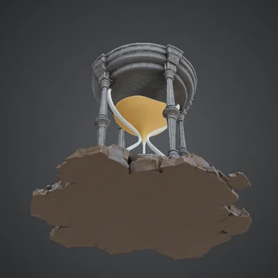 Đồng hồ cát Ancient Timekeeper – Tượng đá đồng hồ cát huyền bí