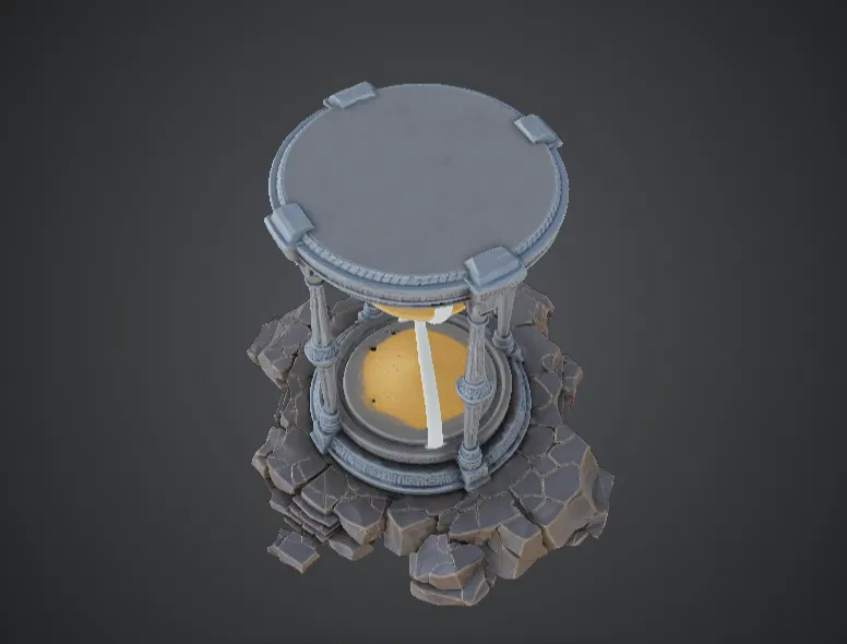 Đồng hồ cát Ancient Timekeeper – Tượng đá đồng hồ cát huyền bí - Image 3