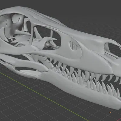 Mô hình hộp sọ khủng long Velociraptor in 3D chi tiết sắc nét