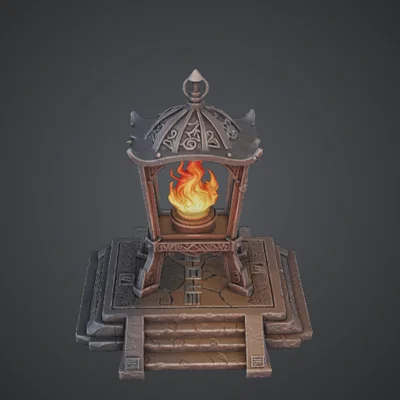 Đền Thờ Ngọn Lửa Vĩnh Cửu – Mô Hình Đài Tưởng Niệm Lửa Fantasy