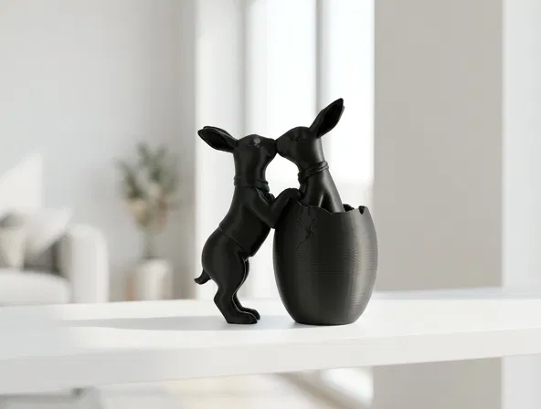 Hai Chú Thỏ Hôn Nhau Dịp Lễ Phục Sinh - Image 1