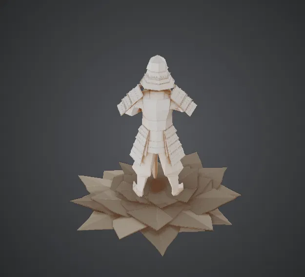 Tượng Samurai Origami - Tuyệt tác chiến binh giấy - Image 3