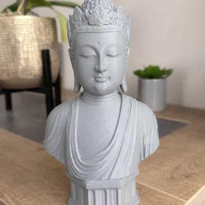 Bust bouddha v.6 - Tượng Phật in 3D tinh xảo