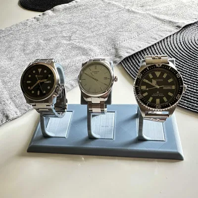 Giá đỡ đồng hồ 3 ngăn in 3D đơn giản và tinh tế