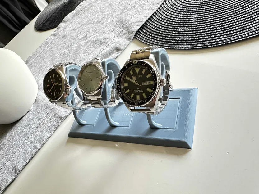 Giá đỡ đồng hồ 3 ngăn in 3D đơn giản và tinh tế - Image 2