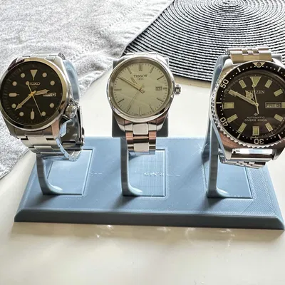 Giá đỡ đồng hồ 3 ngăn in 3D đơn giản và tinh tế