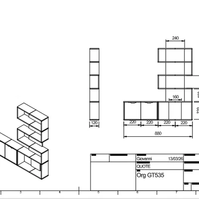 Kệ để đồ đa năng Organizer GT535: Giải pháp sắp xếp góc làm việc