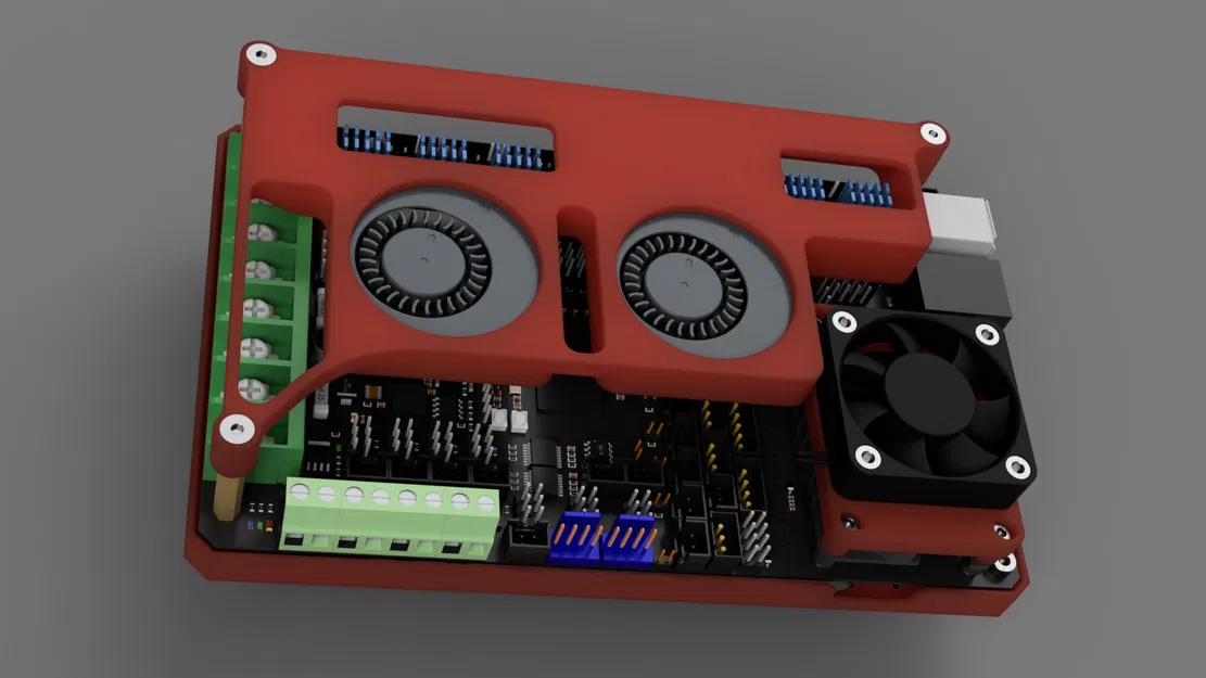 Giá gắn quạt BTT MANTA MP8 cho CB1 và các driver động cơ bước - Image 1