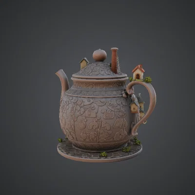 Teapot Village – Mô hình điêu khắc thị trấn ấm trà kỳ ảo