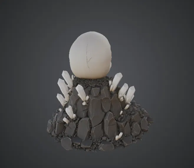 Crystal Skull Relic – Hộp sọ kỳ ảo với tinh thể mọc bao quanh - Image 3