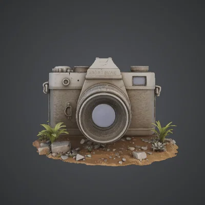 Vintage Camera Relic – Mô hình tàn tích máy ảnh cổ điển