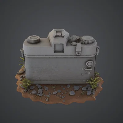 Vintage Camera Relic – Mô hình tàn tích máy ảnh cổ điển