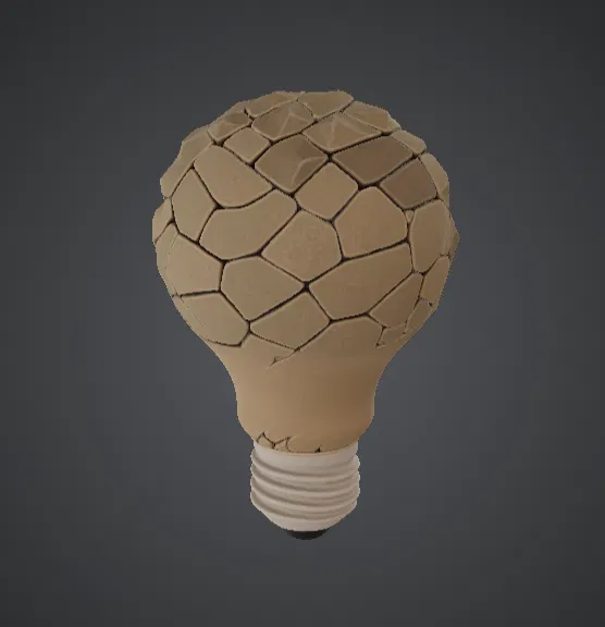 Diorama Bóng Đèn Cảnh Quan – Thung Lũng Núi Non Tí Hon Trong Bóng Đèn - Image 3