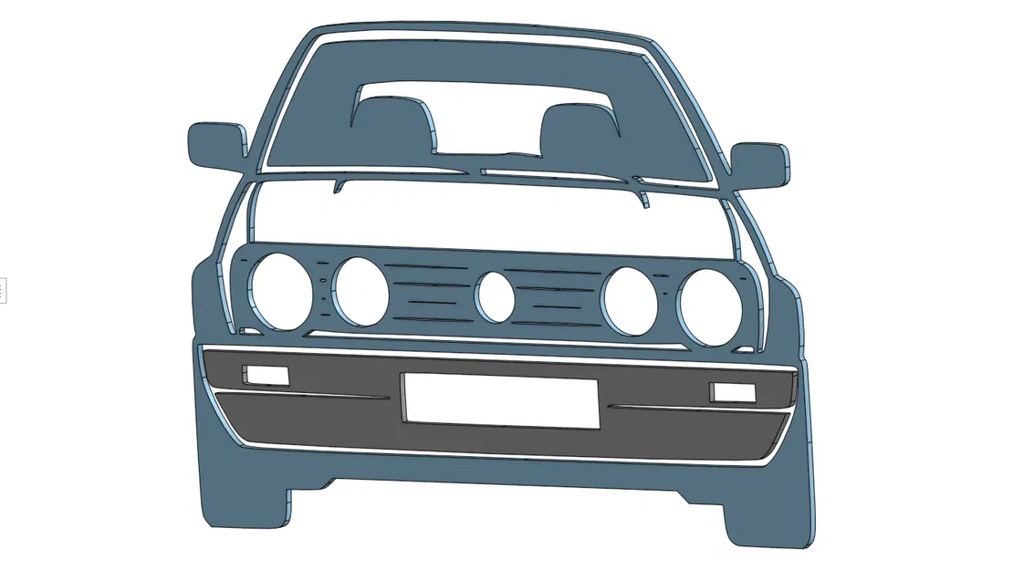 Mô hình trang trí xe hơi (Car Silhouette) độc đáo cho bàn làm việc - Image 1