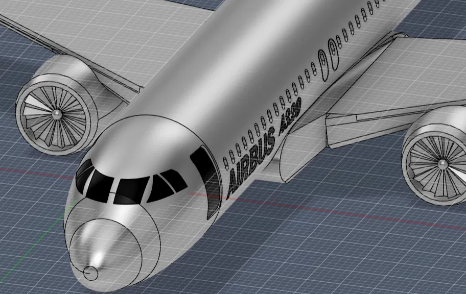 Mô hình máy bay Airbus A320 CEO (Current Engine Option) in 3D - Image 1