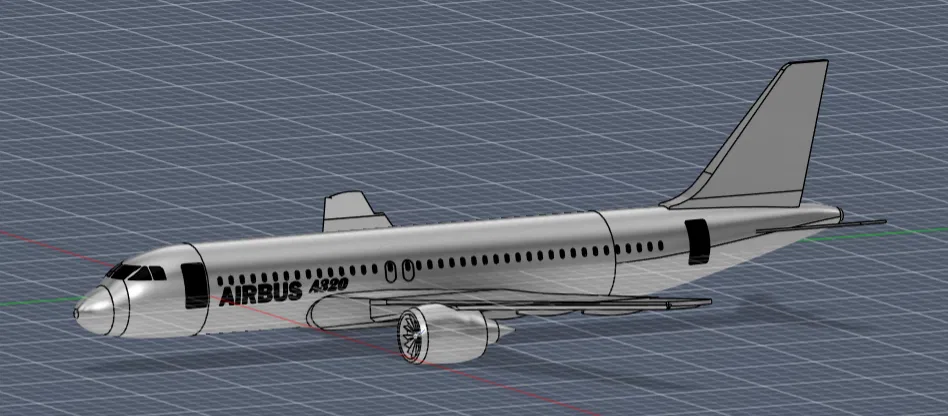 Mô hình máy bay Airbus A320 CEO (Current Engine Option) in 3D - Image 3