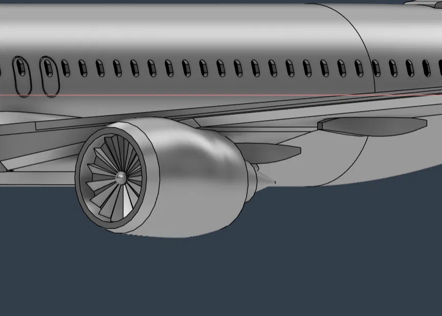Mô hình máy bay Airbus A320 CEO (Current Engine Option) in 3D - Image 9