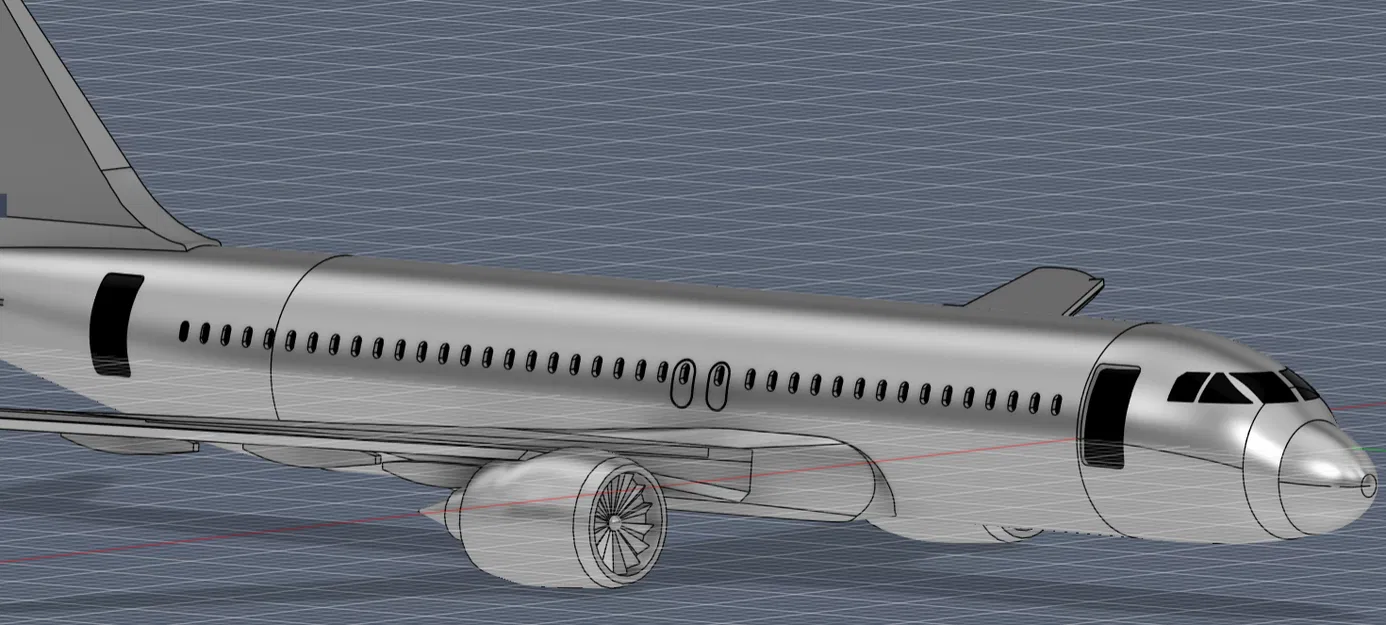 Mô hình máy bay Airbus A320 CEO (Current Engine Option) in 3D - Image 10