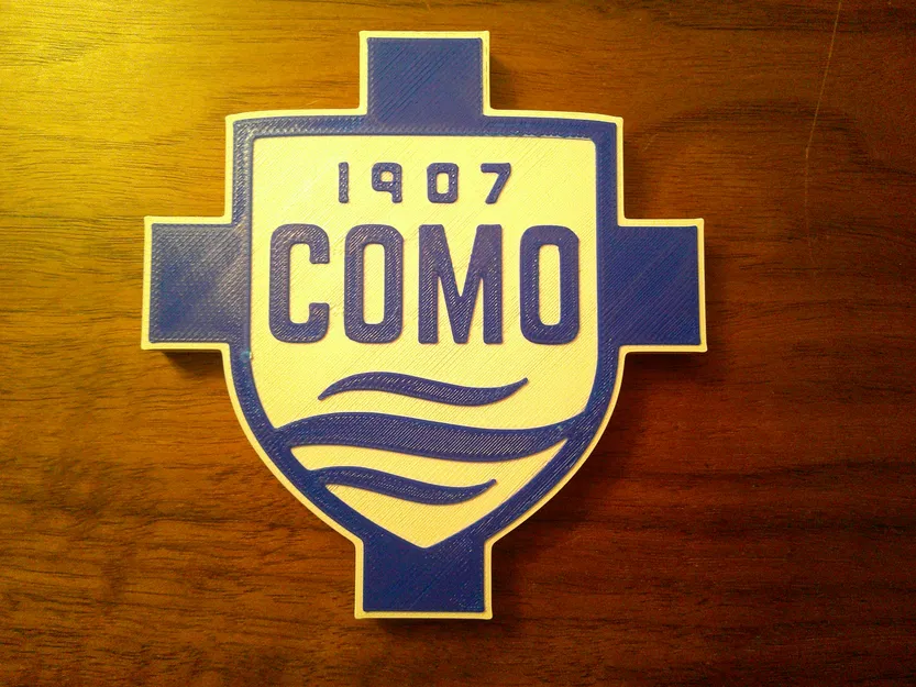 Mô hình logo Como 1907 độc đáo - Dễ in 3D làm lót ly hoặc trang trí - Image 1
