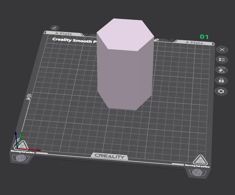 Mô hình khối lăng trụ lục giác (Hexagonal Prism) in 3D sắc nét - Image 1
