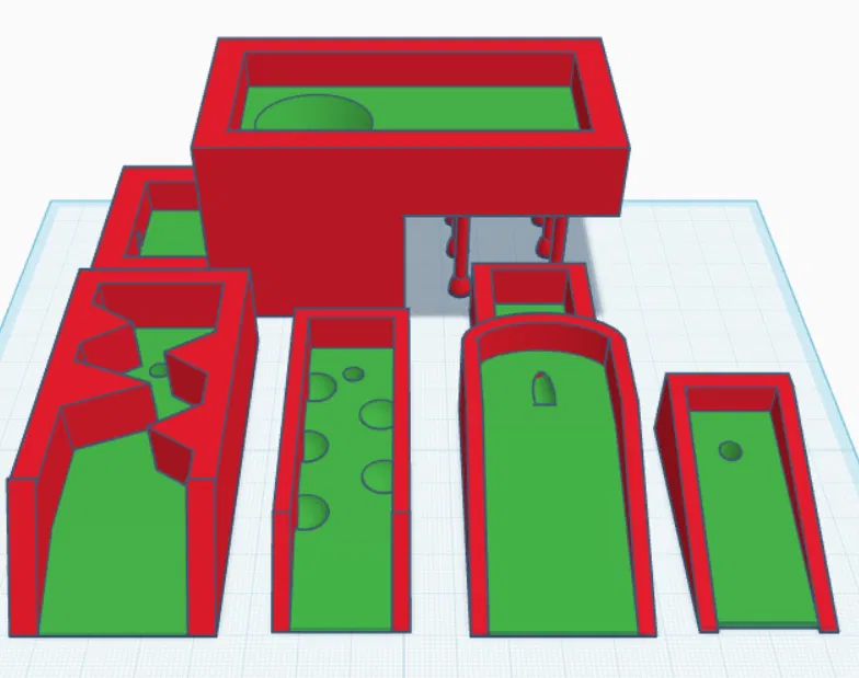 Mô hình sân chơi Mini Mini Golf 3D độc đáo - Image 1