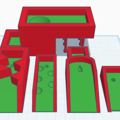 Mô hình sân chơi Mini Mini Golf 3D độc đáo