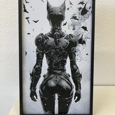 Mô hình khung xương Catwoman - HueForge