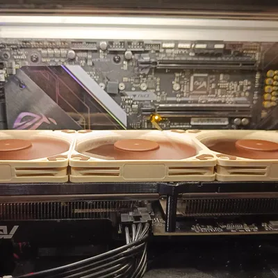 Giá đỡ quạt 92mm cho RTX 5060 Ti 16GB (dùng dây rút hoặc bắt ốc cứng)