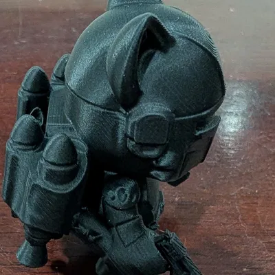 Mô hình 3D Bounty Wolf 70mm - Figure thợ săn tiền thưởng phong cách