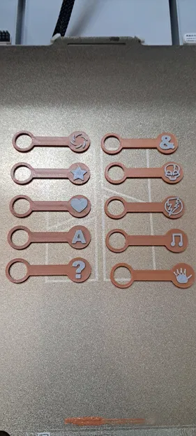 Đầu khóa kéo trang trí cá tính in 3D (Zipper Pull Logo) - Image 1