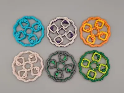 Con quay tay bánh răng hành tinh hình vuông độc đáo (Print-in-place) - Image 2