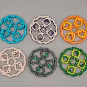 Con quay tay bánh răng hành tinh hình vuông độc đáo (Print-in-place)