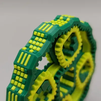 Con quay tay bánh răng hành tinh hình vuông độc đáo (Print-in-place)