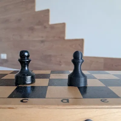 Mô hình quân Tốt (Pawn) trong bàn cờ vua cổ điển