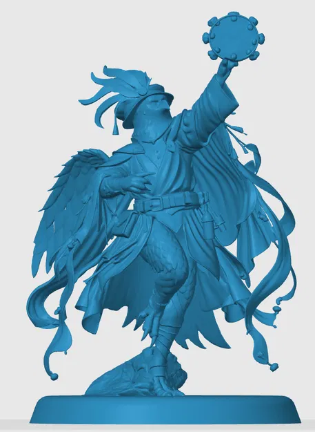 Mô hình 3D Aarakocra Bard – Nghệ sĩ chim độc đáo cho trò chơi RPG - Image 3